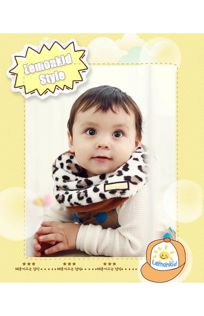 หมวกเสือดาวผ้ากำมะหยี่ ใส่ได้ทั้งเป็นหมวกสวมและเป็นผ้าสวมคอ Lemonkid