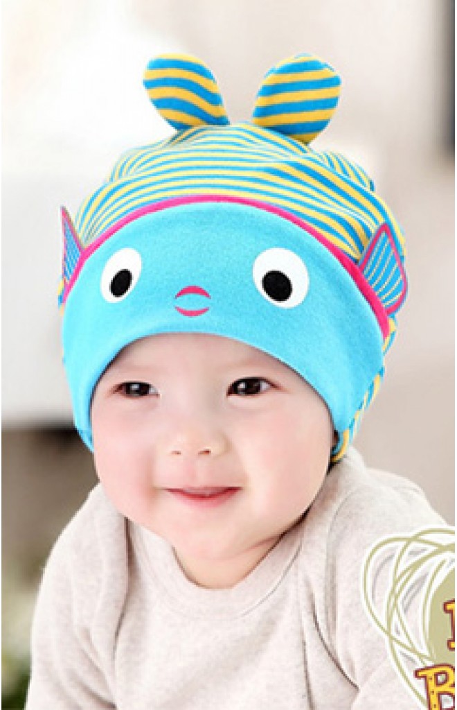 หมวกเด็กปลาน้อยน่ารัก หมวกเด็กปลาน้อยน่ารัก