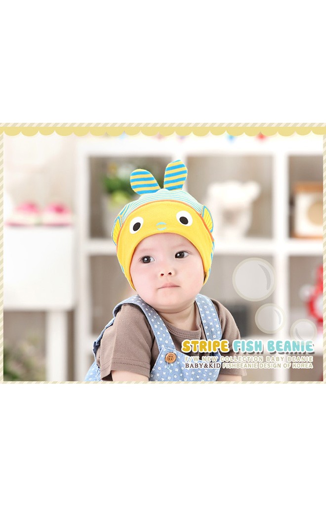หมวกเด็กปลาน้อยน่ารัก