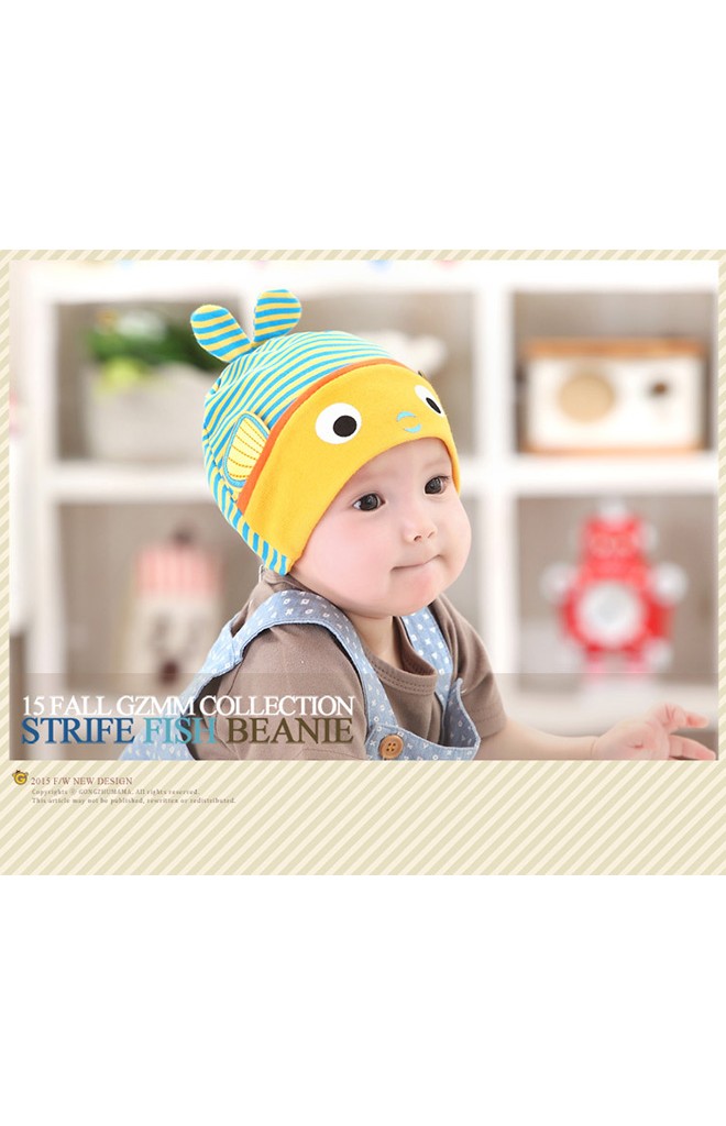 หมวกเด็กปลาน้อยน่ารัก