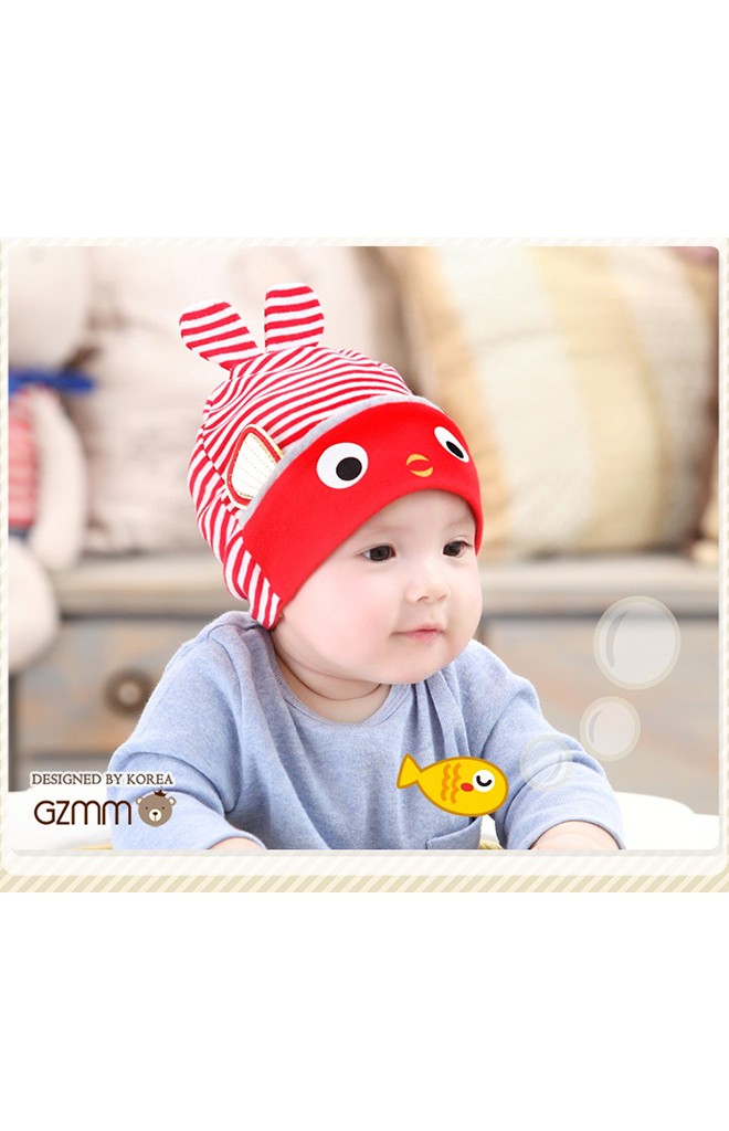 หมวกเด็กปลาน้อยน่ารัก