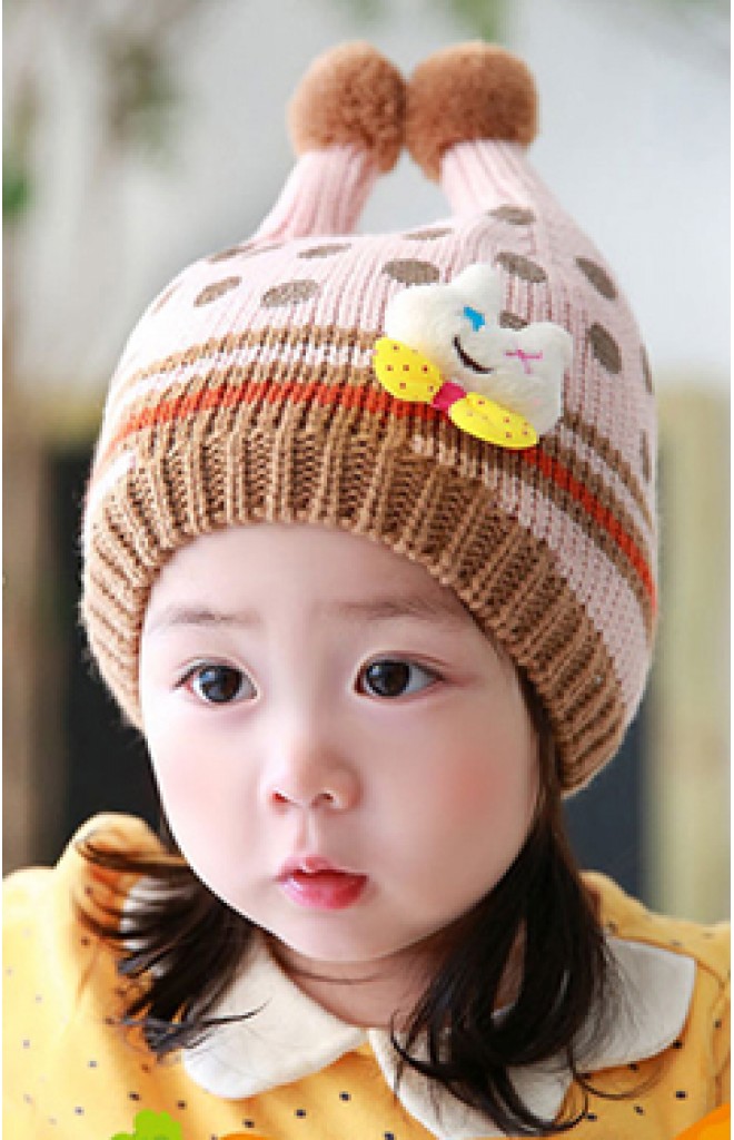 หมวกไหมพรมกระต่ายลายจุด จาก Lemonkid หมวกไหมพรมกระต่ายลายจุด จาก Lemonkid