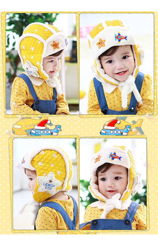หมวกนักบินแต่งข้างหูรูปดาว จาก Lemonkid