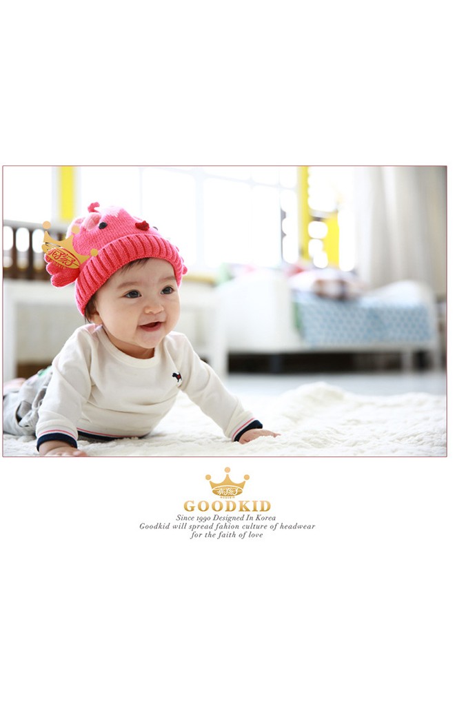 หมวกไหมพรมลูกเจี๊ยบ แต่งปีกด้านข้างเล็กๆ จาก GOODKID