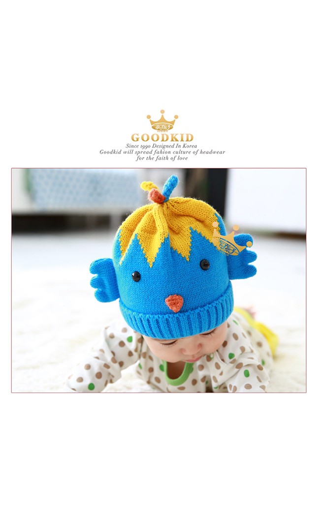 หมวกไหมพรมลูกเจี๊ยบ แต่งปีกด้านข้างเล็กๆ จาก GOODKID