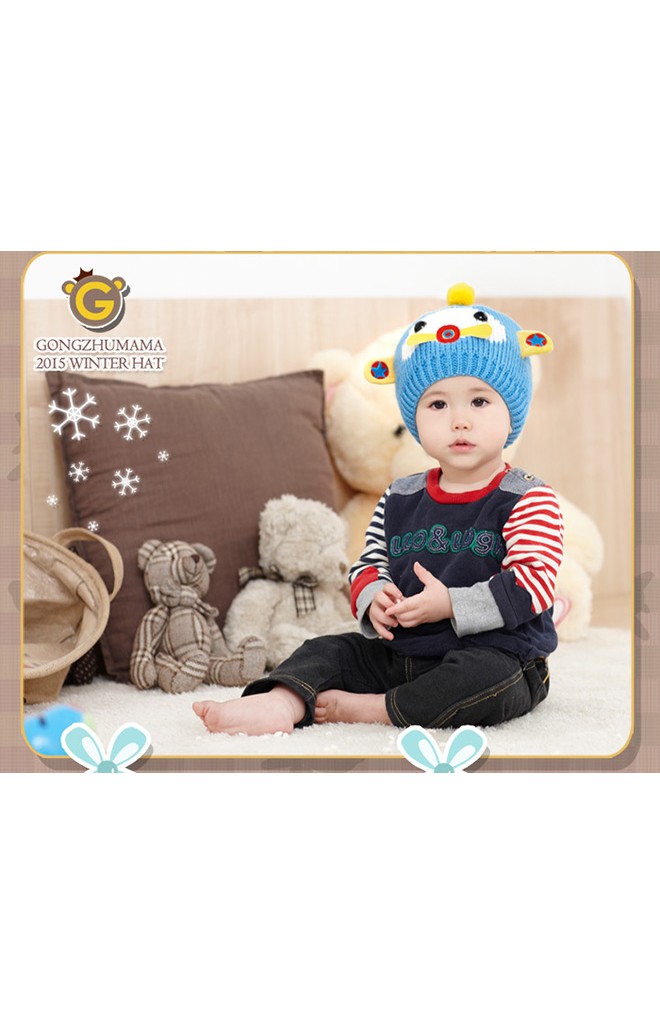 หมวกไหมพรมเด็กเครื่องบินเล็ก จาก GZMM