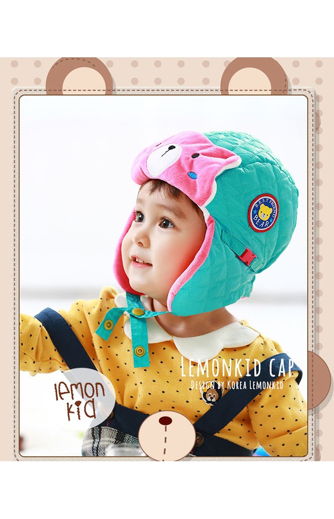 หมวกนักบินหน้าหมีน้อย Lemonkid