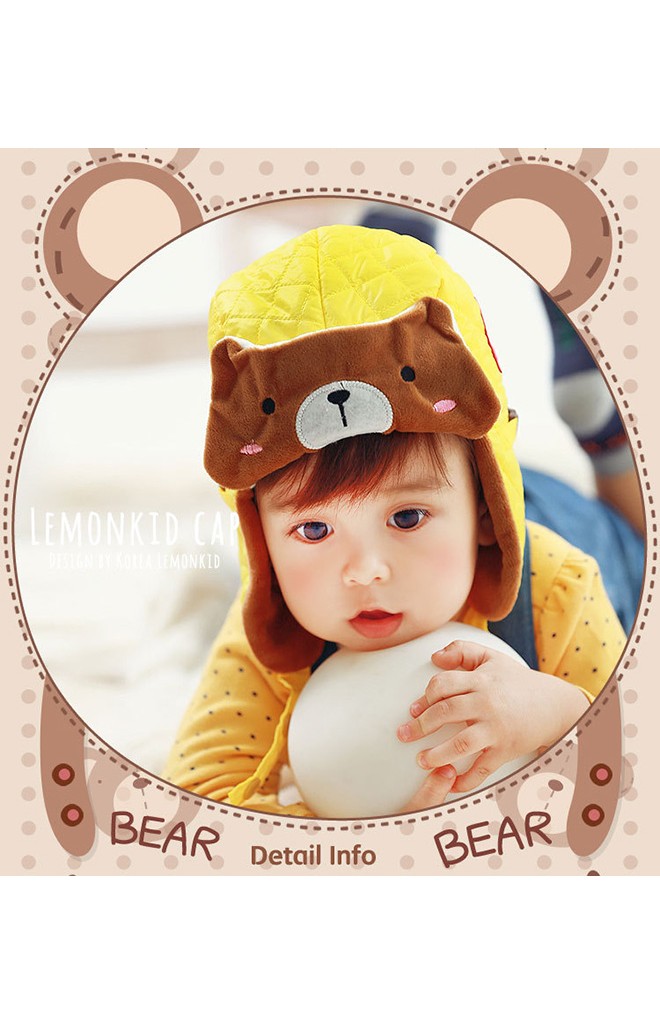 หมวกนักบินหน้าหมีน้อย Lemonkid