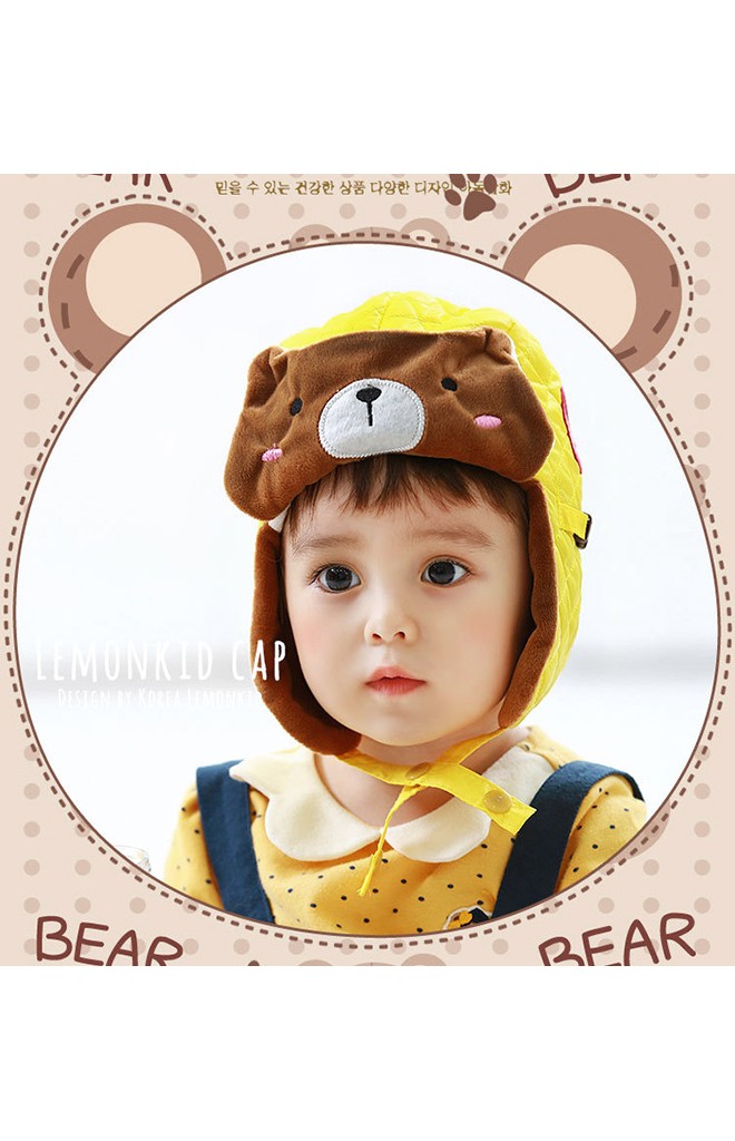 หมวกนักบินหน้าหมีน้อย Lemonkid