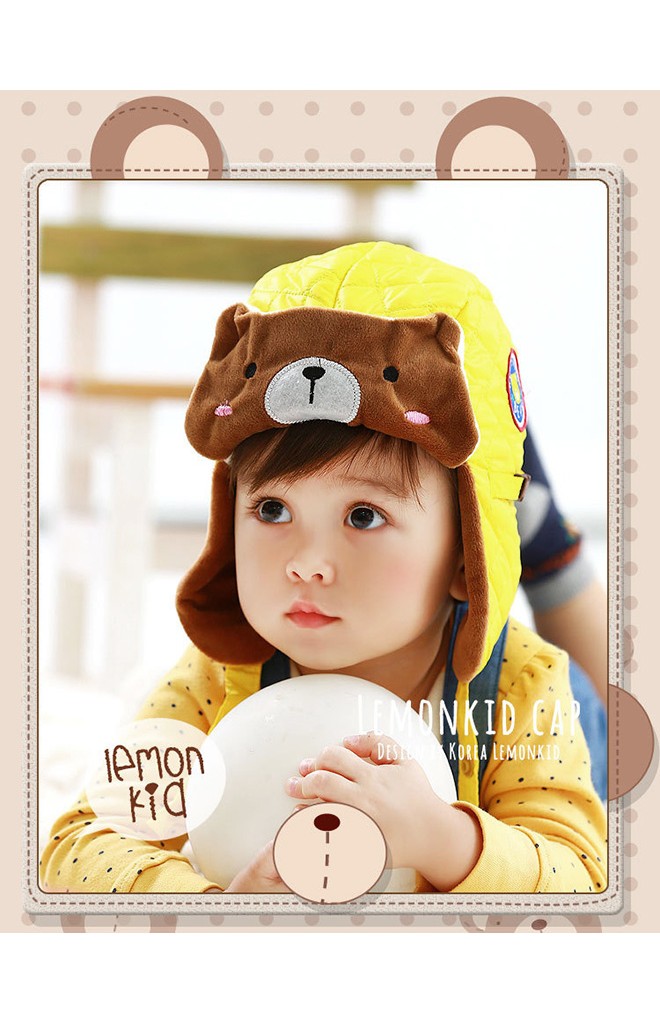 หมวกนักบินหน้าหมีน้อย Lemonkid