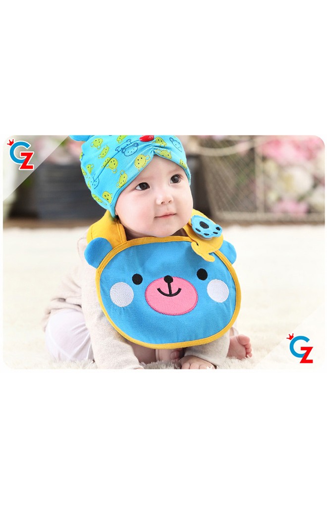 ผ้ากันเปื้อนเด็กรูปหมี ดีไซน์น่ารักๆ จาก GZMM