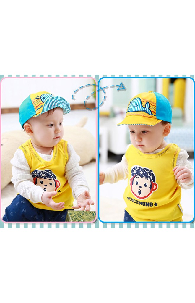 หมวกแก๊ปลายปลาวาฬ ยี่ห้อ GOODKID