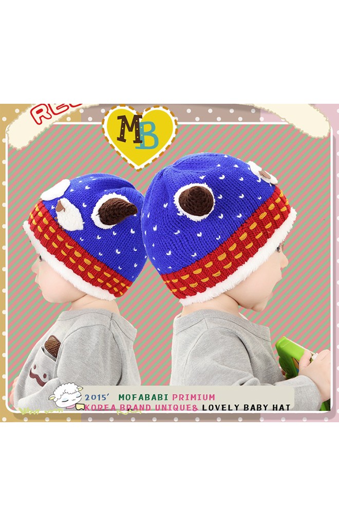 หมวกไหมพรมมีเขา แต่งรูปแกะแม่ลูกน่ารัก MOFABABI
