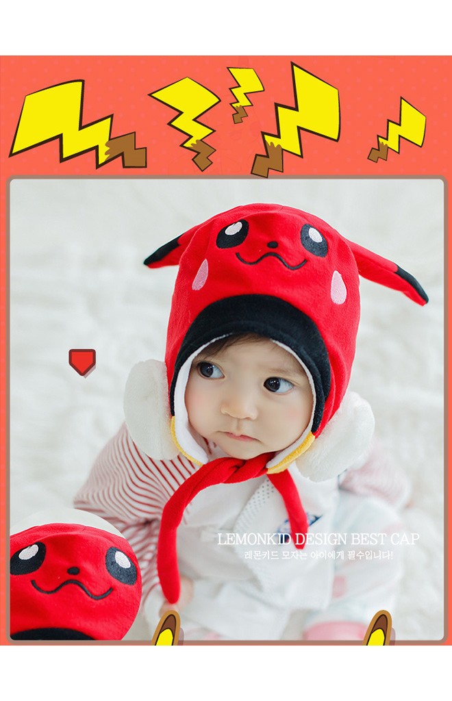 หมวกเด็ก Pikachu ปิกาจู ยี่ห้อ lemonkid
