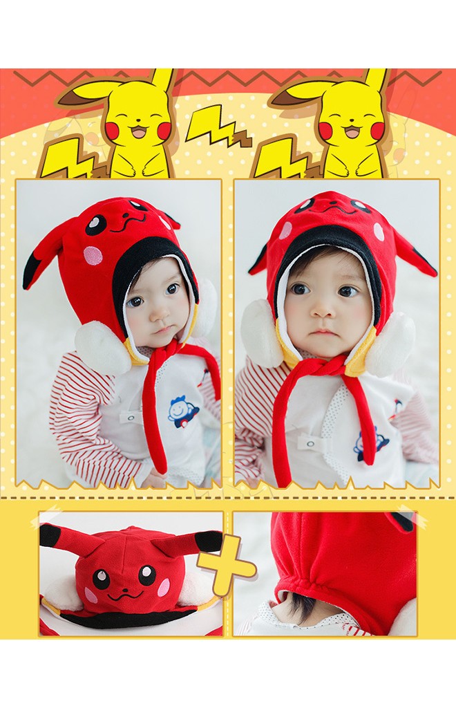 หมวกเด็ก Pikachu ปิกาจู ยี่ห้อ lemonkid