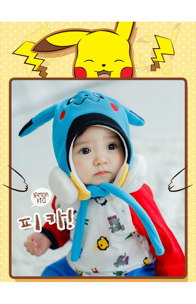 หมวกเด็ก Pikachu ปิกาจู ยี่ห้อ lemonkid
