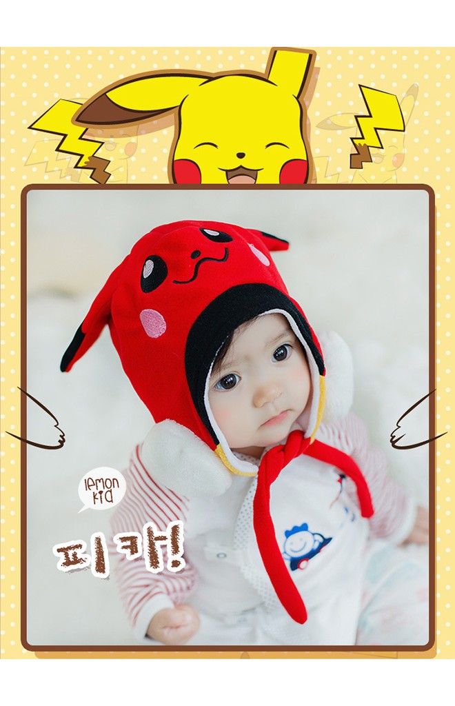 หมวกเด็ก Pikachu ปิกาจู ยี่ห้อ lemonkid