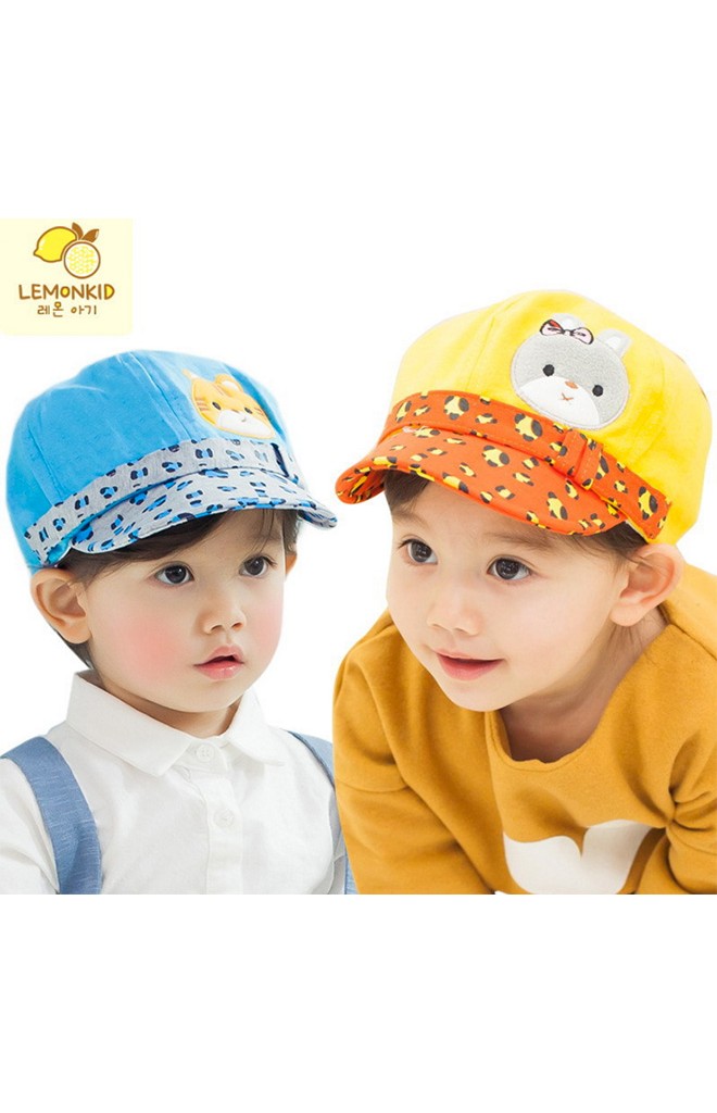 หมวแก๊ปน่ารัก แต่งรูปสัตว์ ปีกหมวกมีลวดลาย จาก Lemonkid