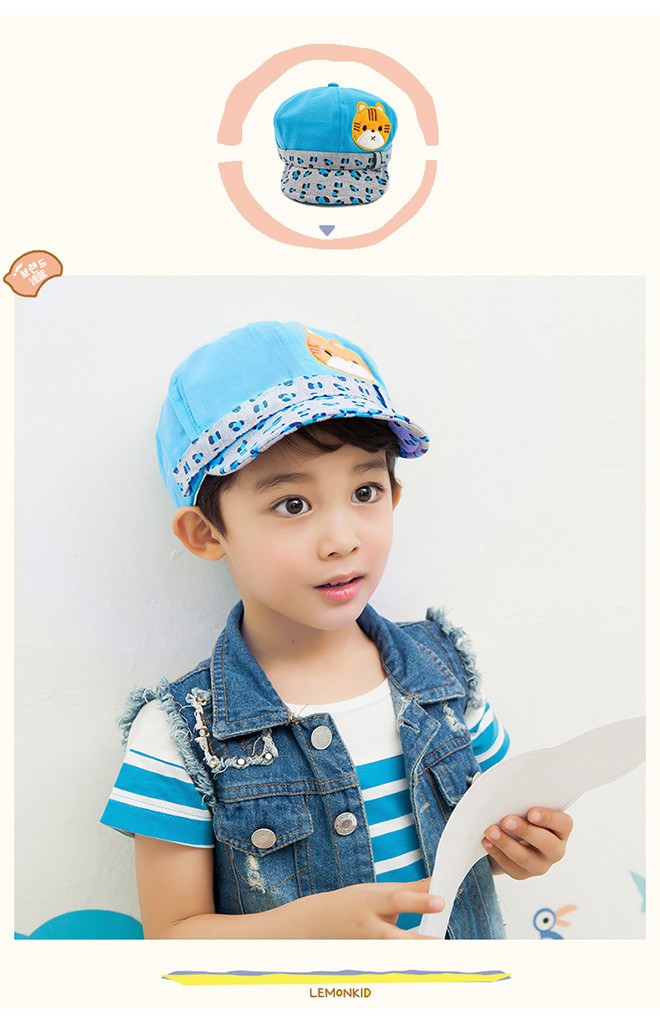 หมวแก๊ปน่ารัก แต่งรูปสัตว์ ปีกหมวกมีลวดลาย จาก Lemonkid