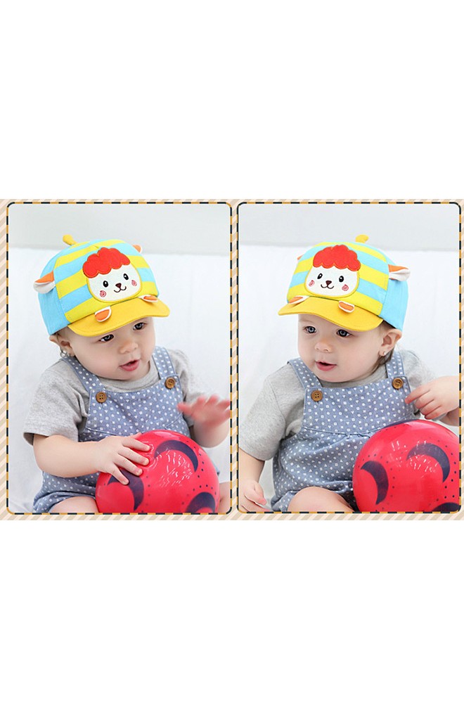หมวกแก๊ปเด็กแต่งรูปแกะน้อยน่ารัก จาก GZMM