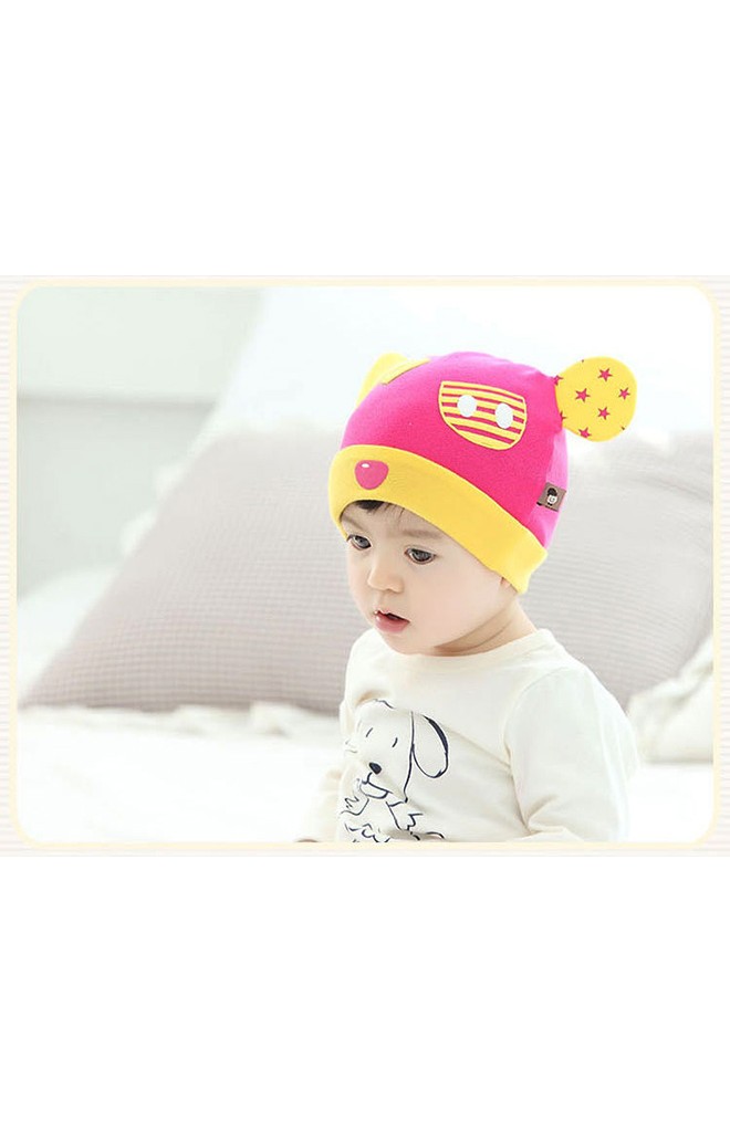 หมวกบีนนี่แต่งหูมิกกี้ สกรีนอักษร M