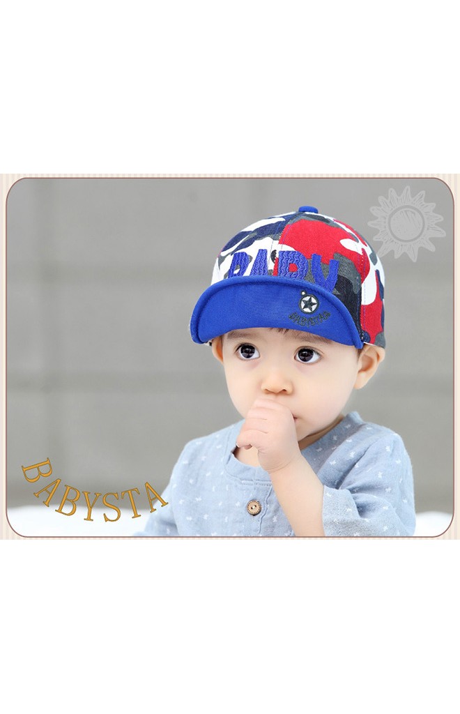 หมวกแก๊ปลายทหาร ด้านหน้าปัก BABY