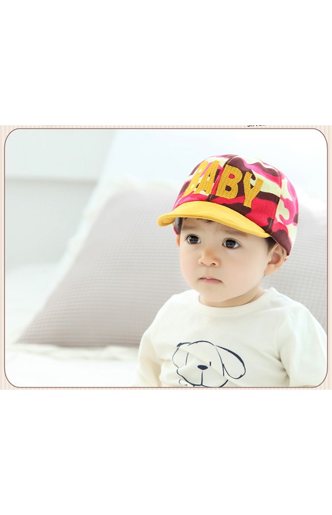 หมวกแก๊ปลายทหาร ด้านหน้าปัก BABY