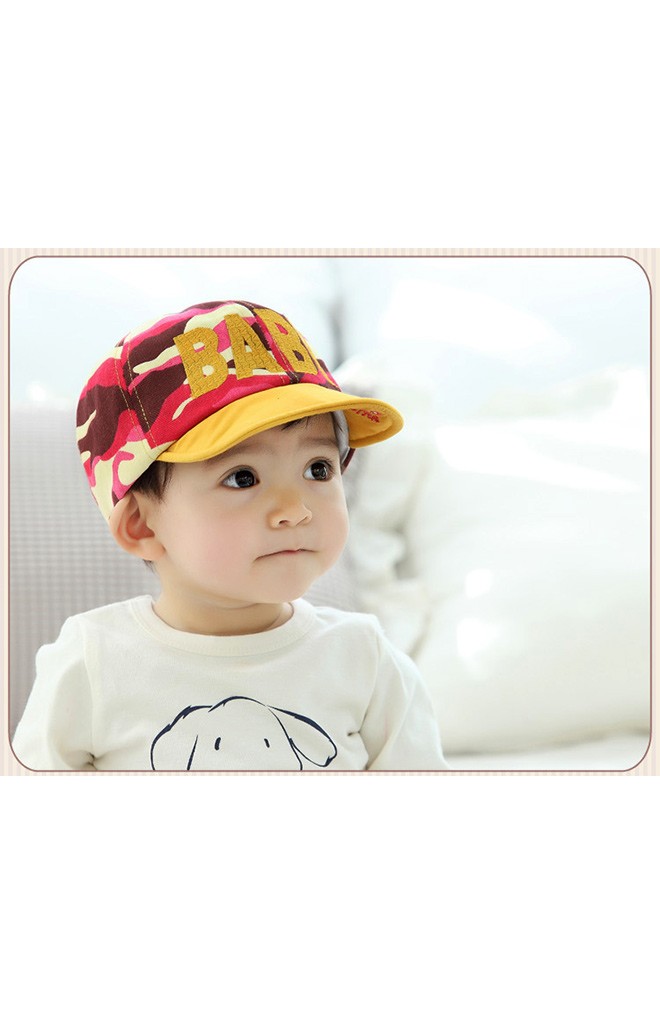 หมวกแก๊ปลายทหาร ด้านหน้าปัก BABY