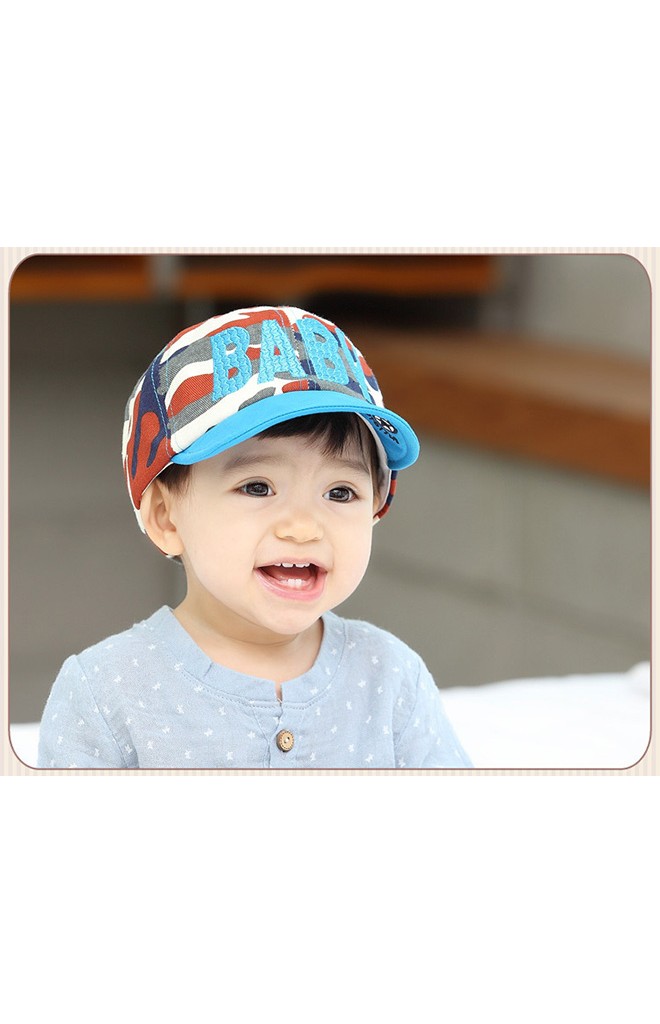 หมวกแก๊ปลายทหาร ด้านหน้าปัก BABY