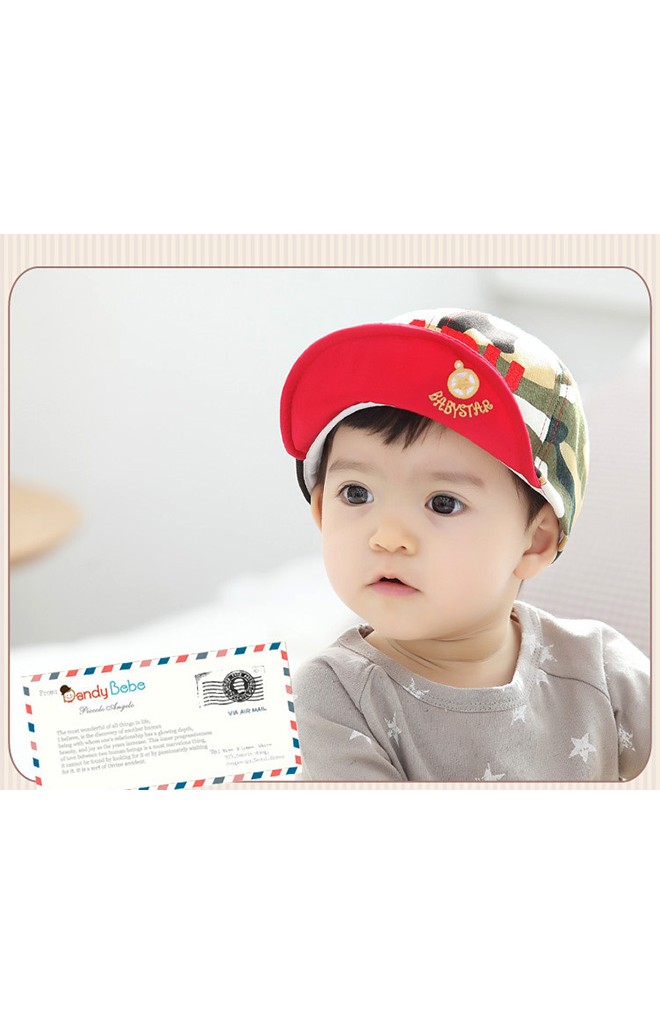 หมวกแก๊ปลายทหาร ด้านหน้าปัก BABY