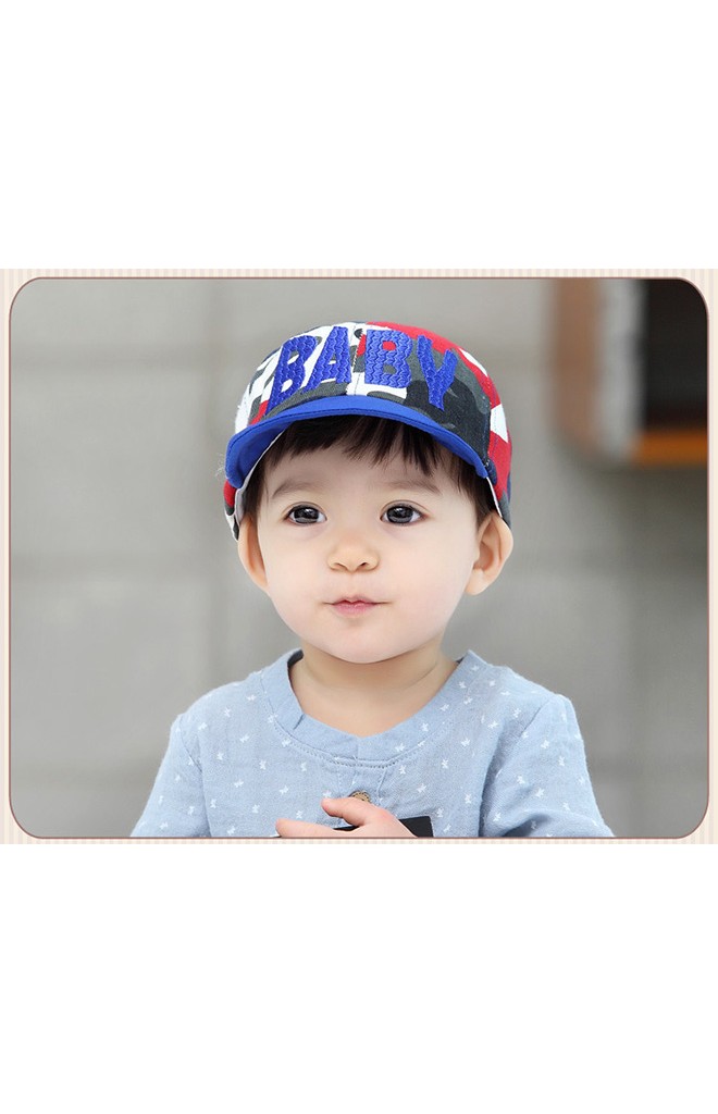 หมวกแก๊ปลายทหาร ด้านหน้าปัก BABY