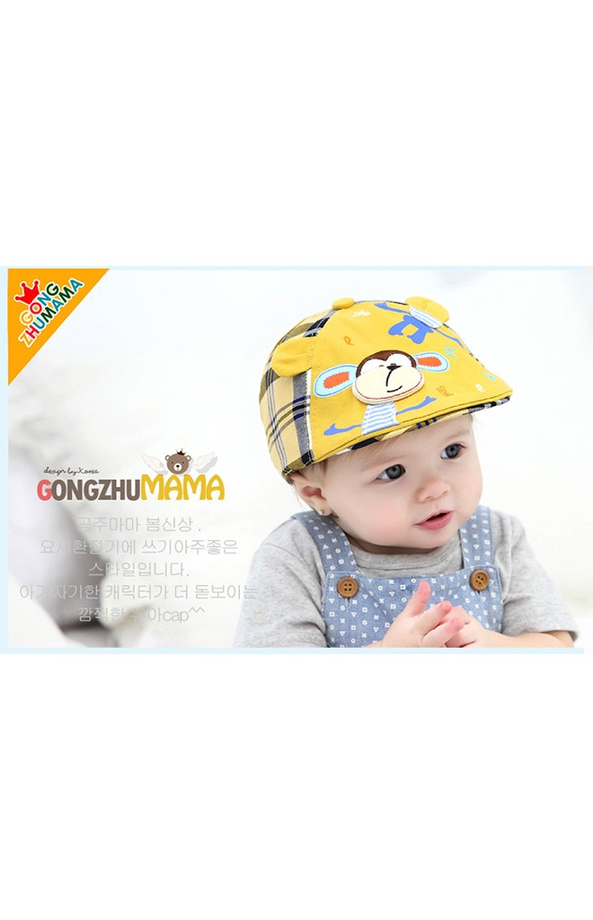 หมวกแฟล็ตแค็ปแต่งรูปลิง จาก GZMM