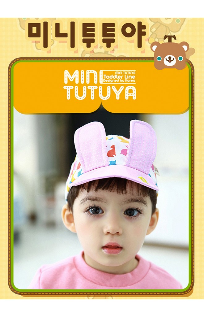 หมวกแก๊ปลายกระต่ายแต่งหูกระต่ายยาว จาก TUTUYA