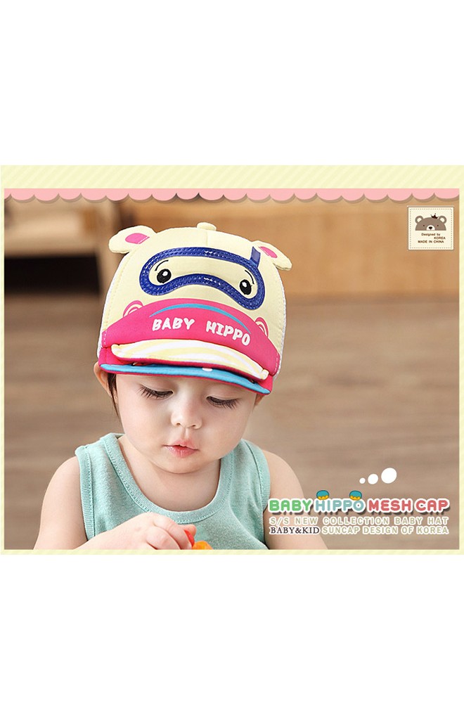 หมวกแก๊ปฮิปโปดำน้ำ ด้านหลังเป็นตาข่าย จาก GZMM