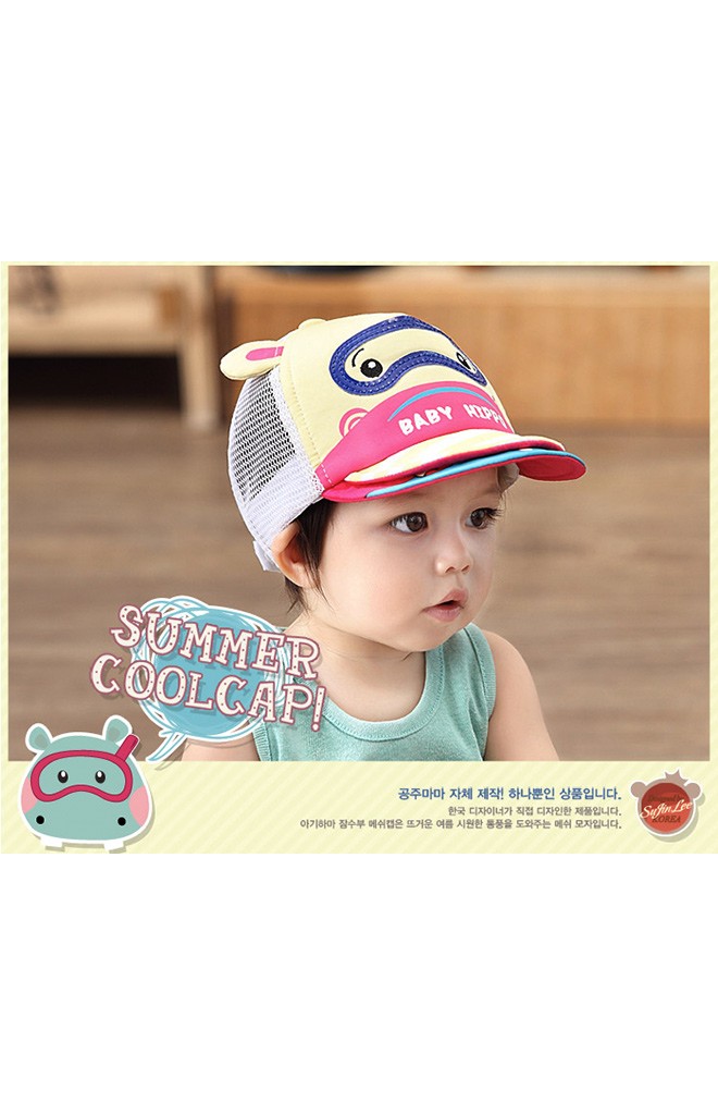 หมวกแก๊ปฮิปโปดำน้ำ ด้านหลังเป็นตาข่าย จาก GZMM