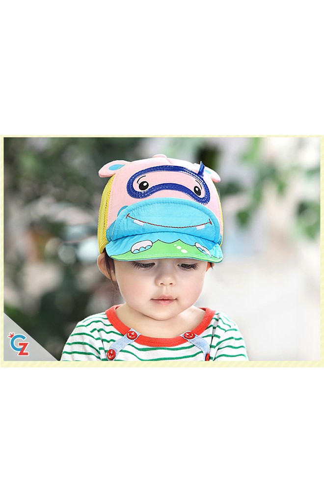 หมวกแก๊ปฮิปโปดำน้ำ ด้านหลังเป็นตาข่าย จาก GZMM