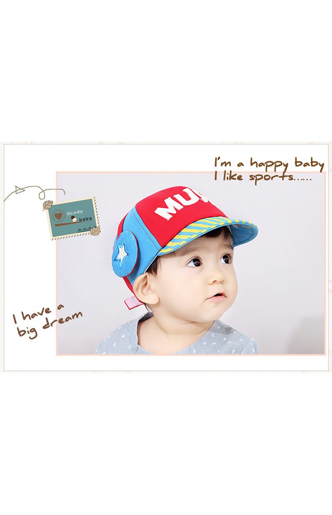 หมวกแก๊ป MUSIC ด้านบนคาดหูฟัง