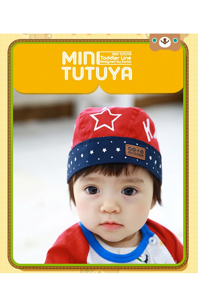 หมวกเด็กโจรสลัด ด้านข้างสกรีนอักษร H A T E จาก TUTUYA