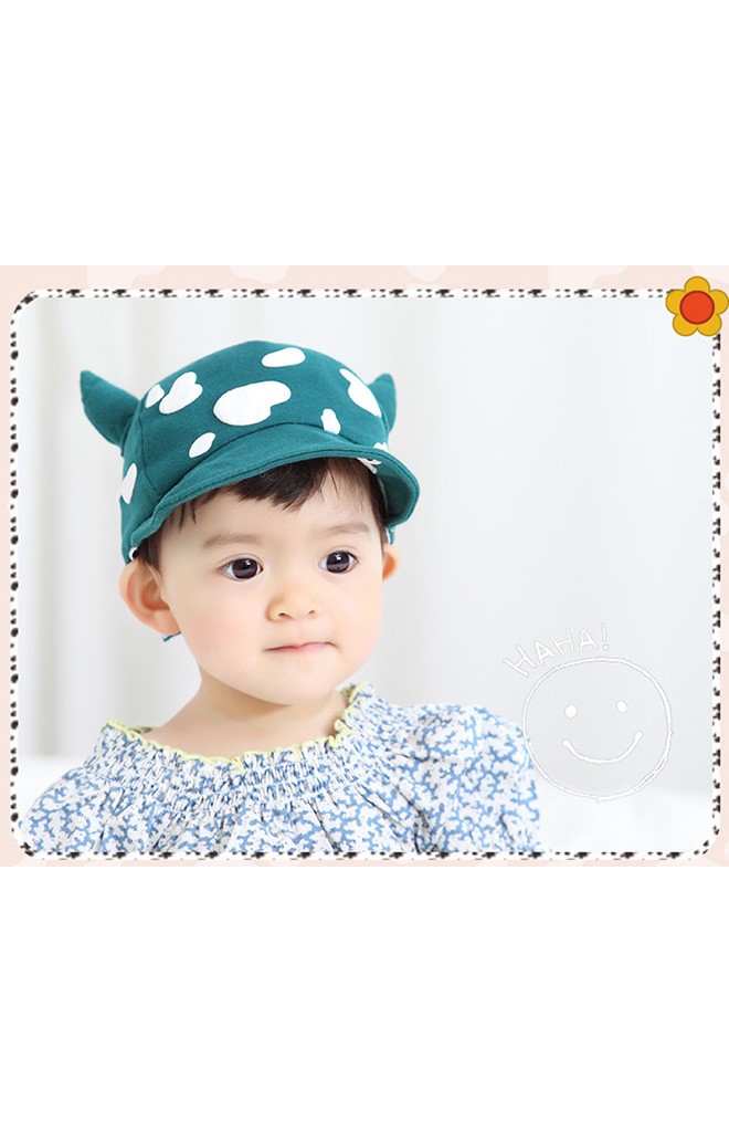 หมวกแก๊ปวัวน้อยแต่งเขาน่ารักๆ