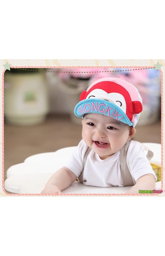 หมวกแก๊ปลิง ปีกหมวกปัก MONGKIKI จาก dandybebe