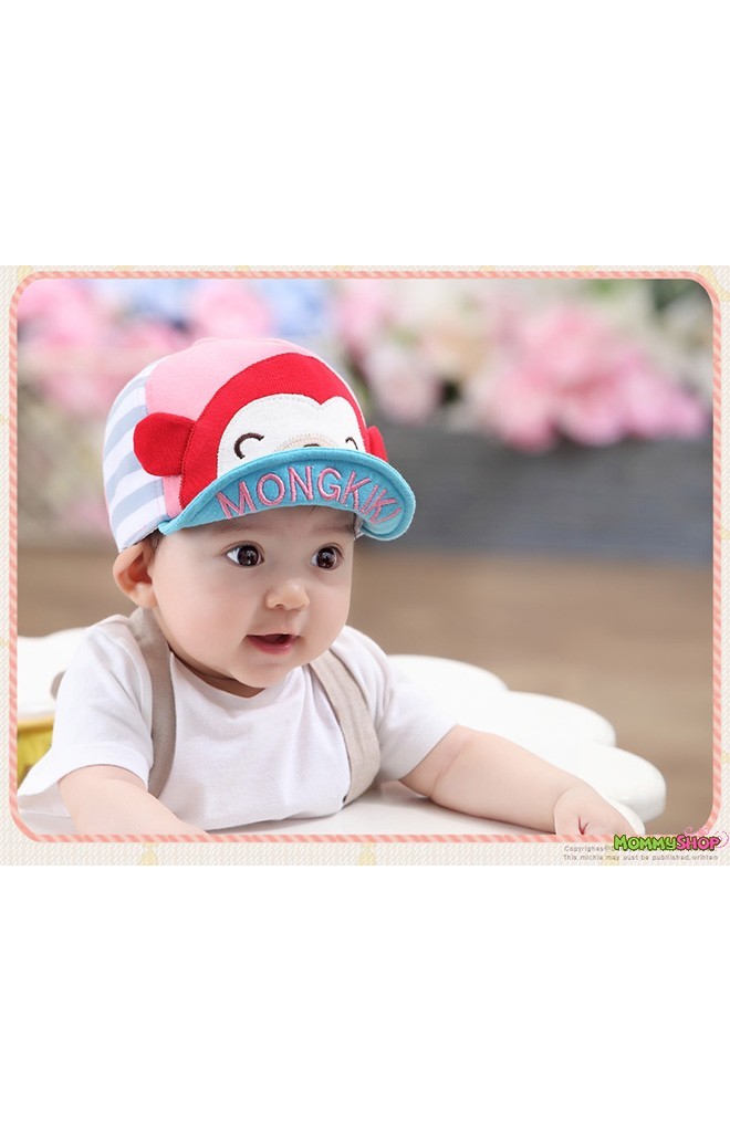 หมวกแก๊ปลิง ปีกหมวกปัก MONGKIKI จาก dandybebe