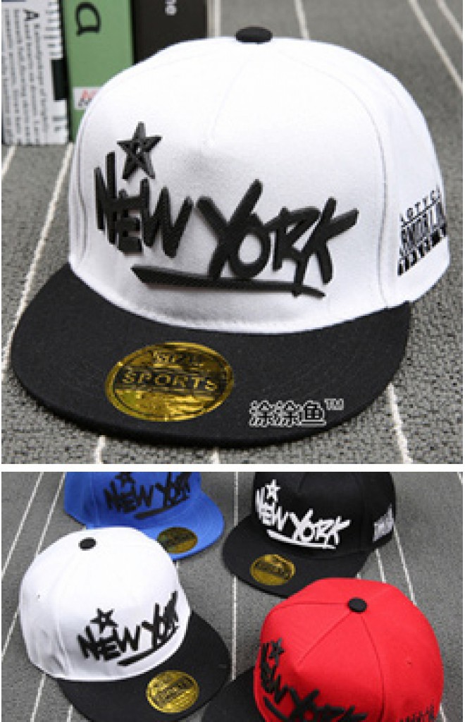 หมวกฮิปฮอปแต่งอักษร New York