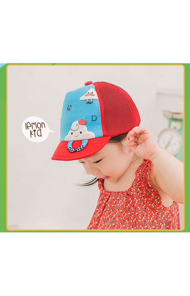 หมวกแก๊ปลายเมฆน้อย ด้านหลังเป็นตาข่าย Lemonkid