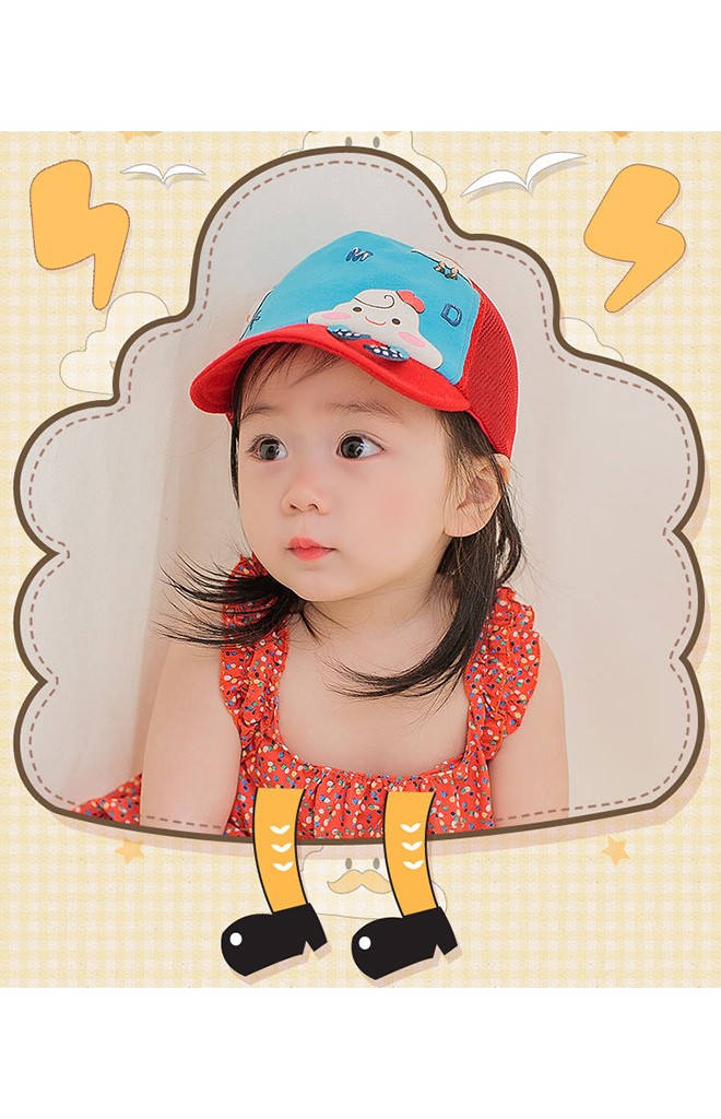 หมวกแก๊ปลายเมฆน้อย ด้านหลังเป็นตาข่าย Lemonkid