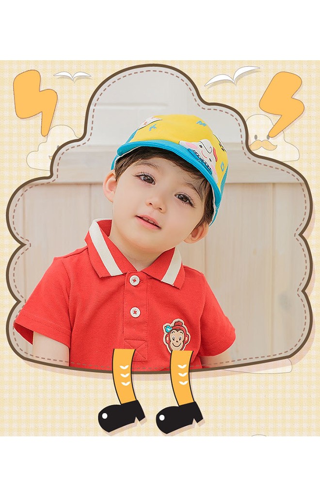 หมวกแก๊ปลายเมฆน้อย ด้านหลังเป็นตาข่าย Lemonkid