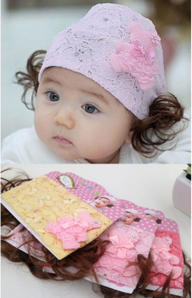 ผ้าคาดลูกไม้ปอยผมแต่งหมีผูกโบว์ ผ้าคาดลูกไม้ปอยผมแต่งหมีผูกโบว์