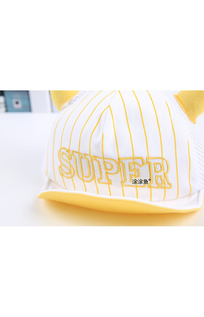 หมวกแก๊ปเด็ก ปักอักษร SUPER แต่งเขาเท่ๆ