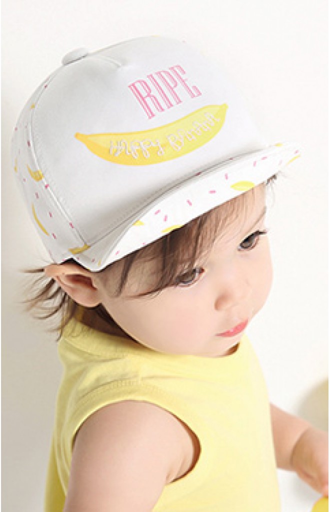 หมวกแก๊ปเด็กลายกล้วย สกรีนอักษร RIPE หมวกแก๊ปเด็กลายกล้วย สกรีนอักษร RIPE