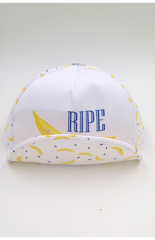 หมวกแก๊ปเด็กลายกล้วย สกรีนอักษร RIPE
