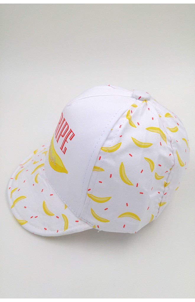 หมวกแก๊ปเด็กลายกล้วย สกรีนอักษร RIPE